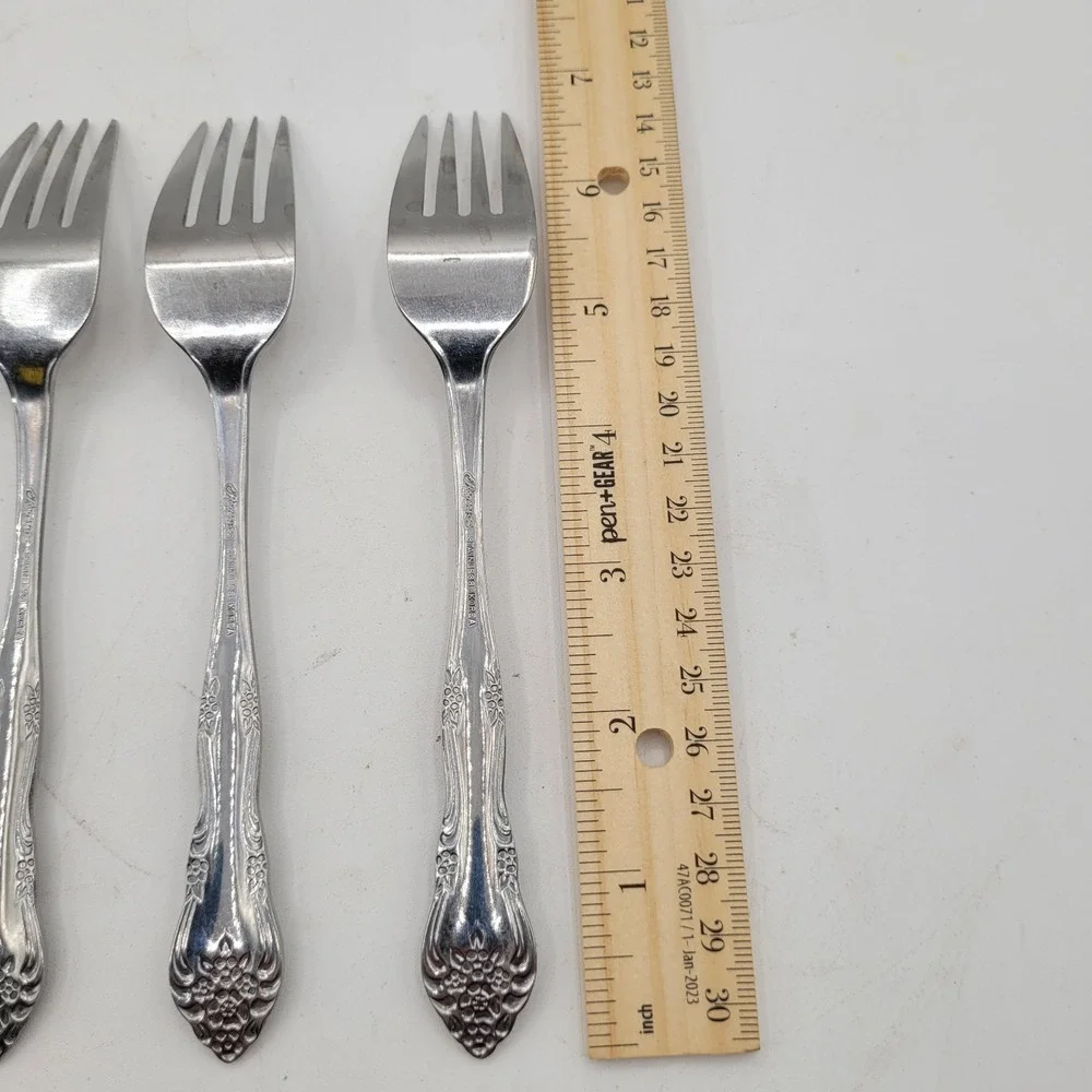 Stanley Roberts‎ / Rogers DREAM ROSE Stainless 5 SALAD FORKS